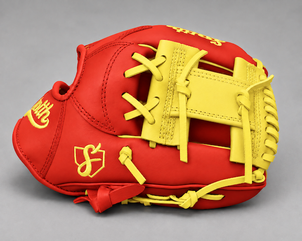 Smith FGIW-Red n Yellow Web Baseball and Softball Glove