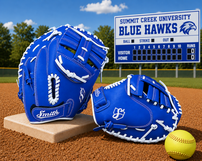Smith SBCM-Royal Blue n White (Softball Catchers Glove)