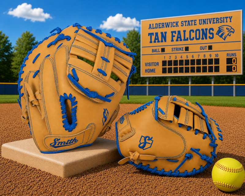 Smith SBCM-Traditional Tan n Blue (Softball Catchers Glove)