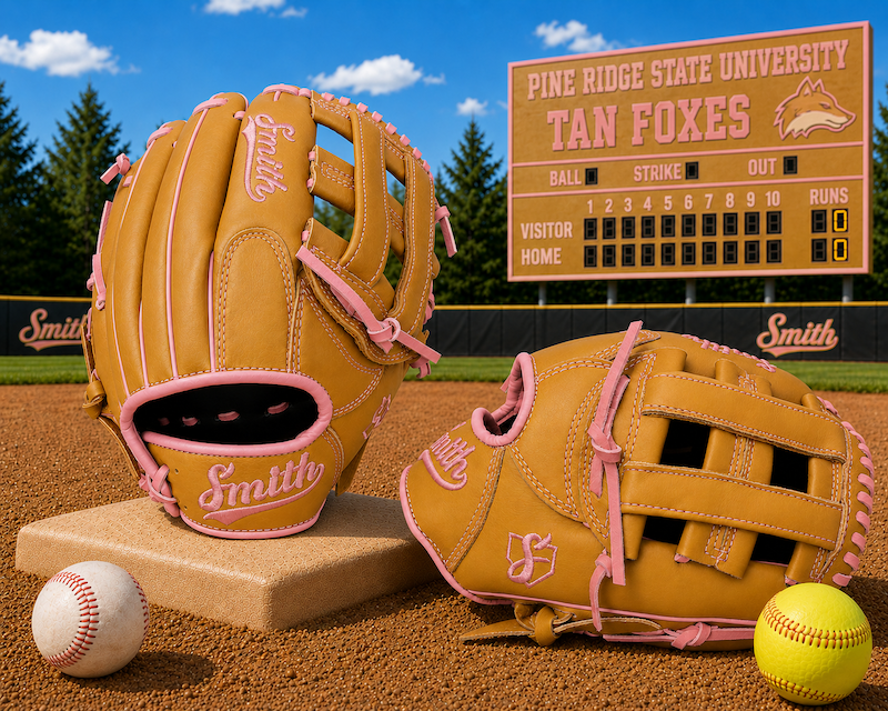 Smith FGHW-Traditional Tan n Pink Baseball and Softball Glove