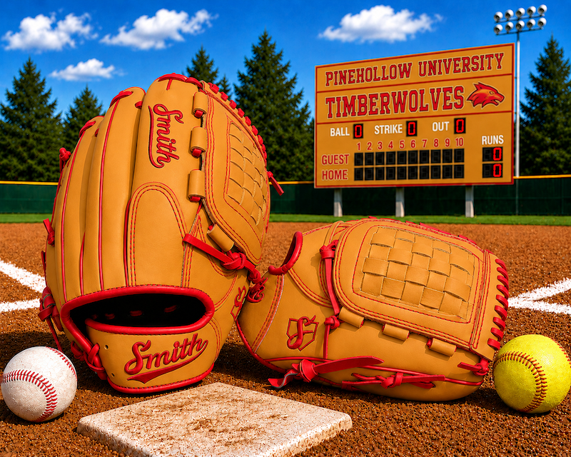 Smith FGBW-Traditional Tan n Red Baseball and Softball Glove