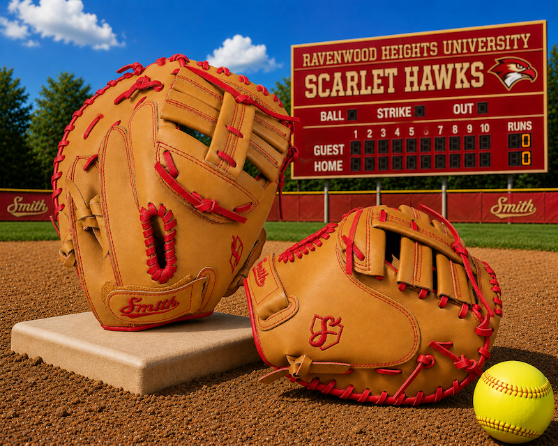 Smith SBCM-Traditional Tan n Red (Softball Catchers Glove)