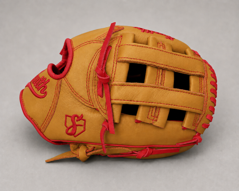 Smith FGHW-Traditional Tan n Red Baseball and Softball Glove