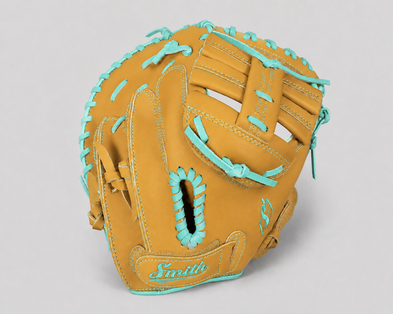 Smith SBCM-Traditional Tan n Teal (Softball Catchers Glove)