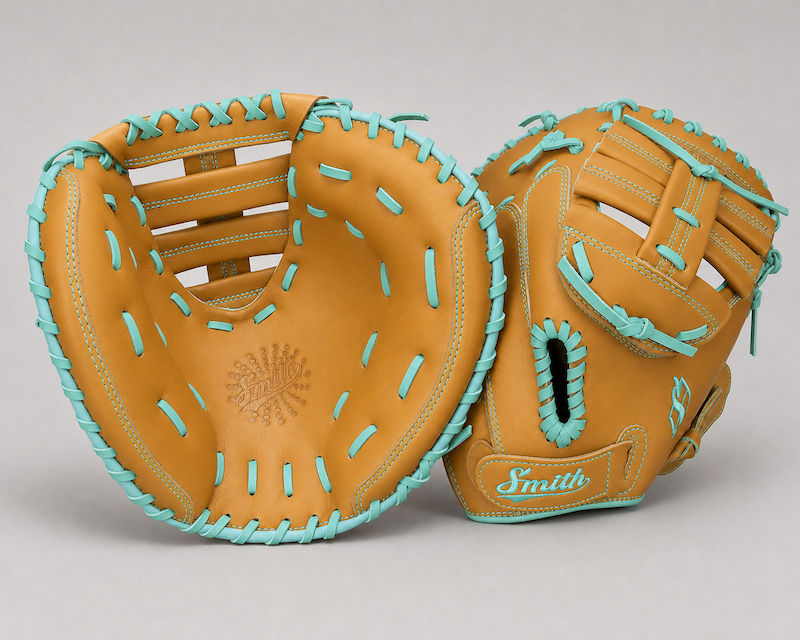 Smith SBCM-Traditional Tan n Teal (Softball Catchers Glove)