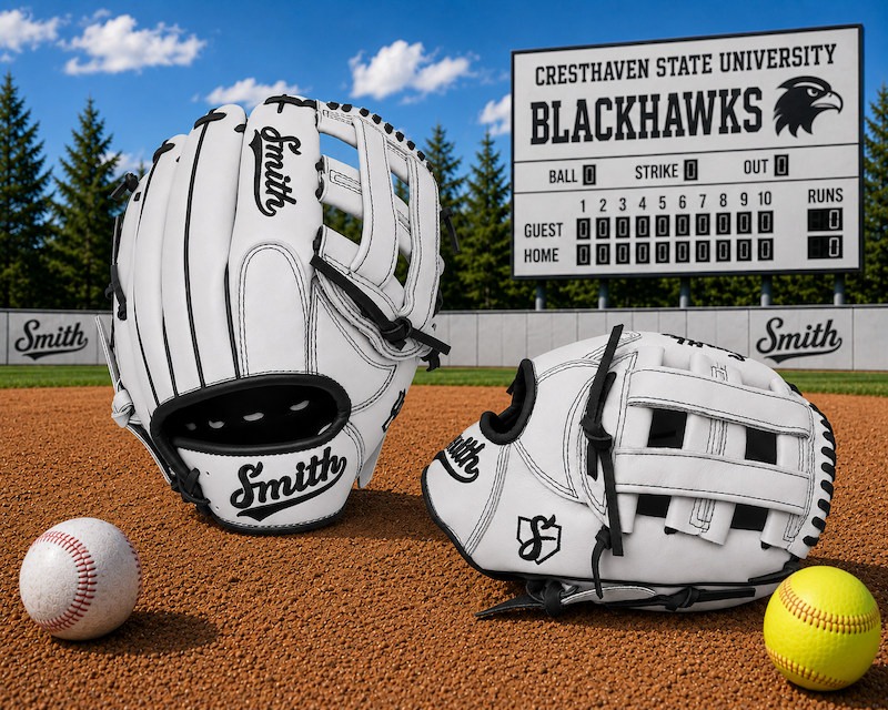 Smith FGHW-White n Black Baseball and Softball Glove