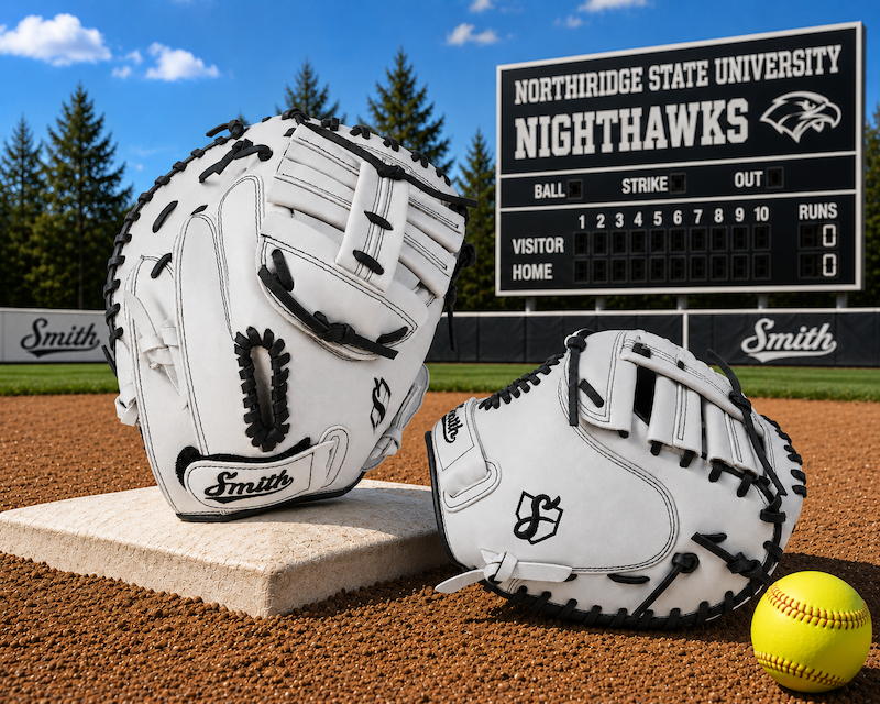 Smith SBCM-White n Black (Softball Catchers Glove)