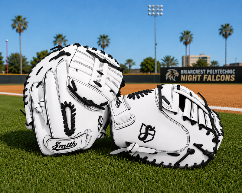 Smith SBCM-White Black (Softball Catchers Glove)