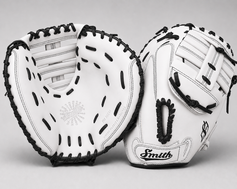 Smith SBCM-White Black (Softball Catchers Glove)