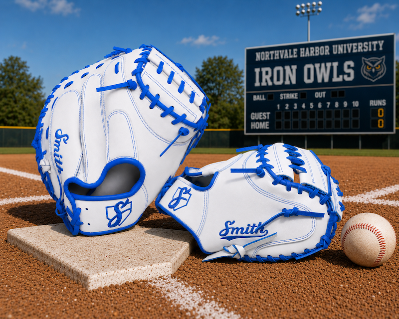 Smith BBCM-White n Blue (Baseball Catchers Glove)