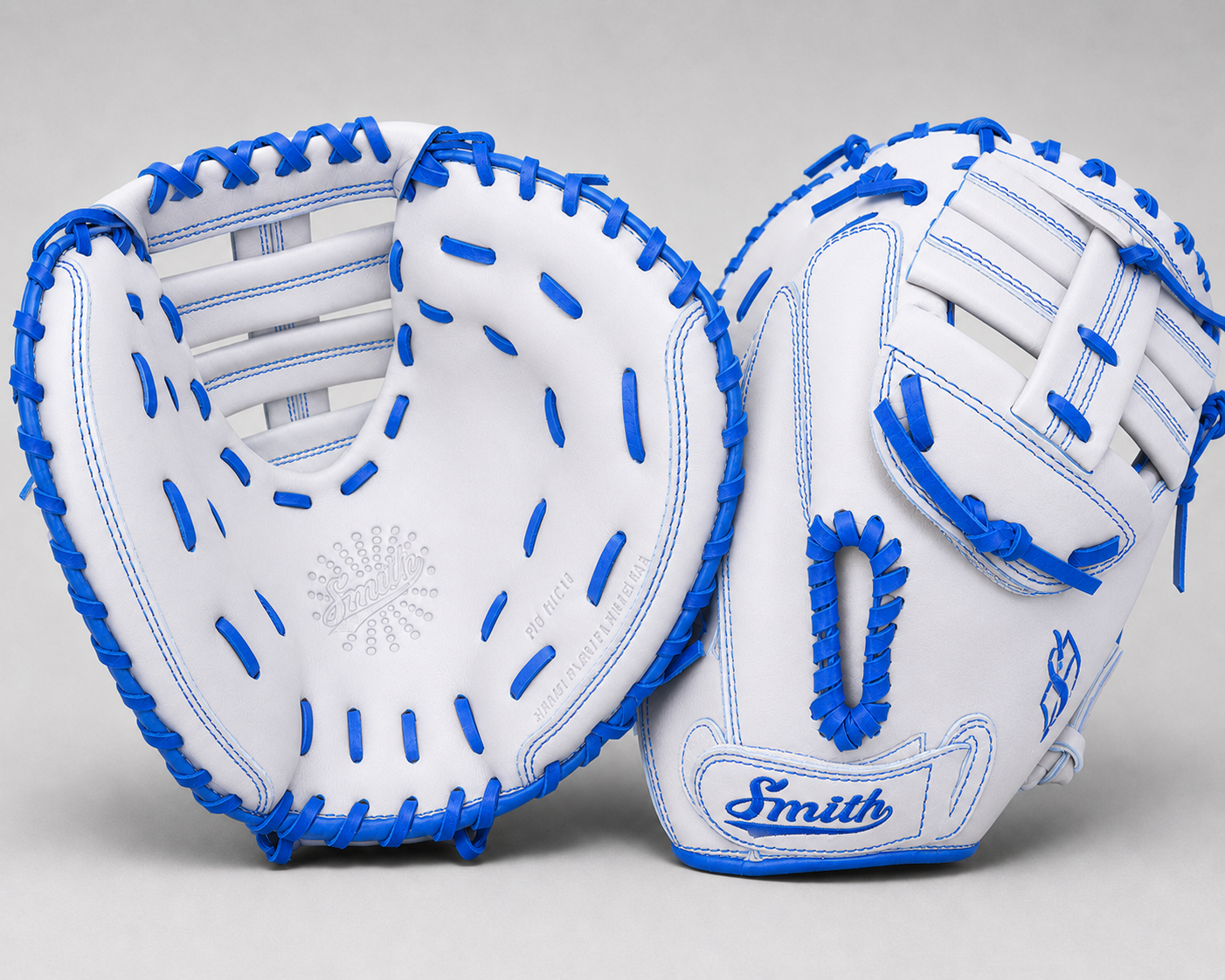 Smith SBCM-White Blue (Softball Catchers Glove)