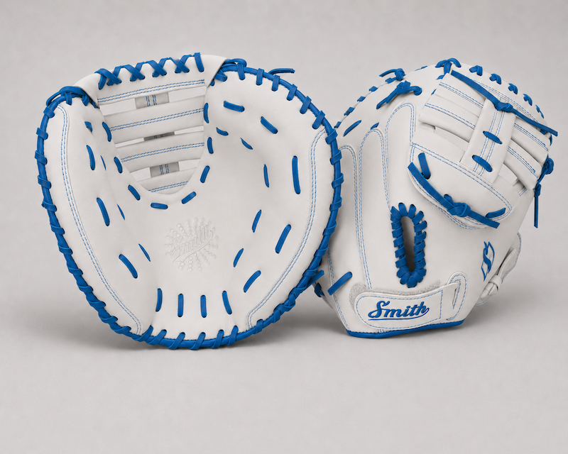 Smith SBCM-White n Blue (Softball Catchers Glove)