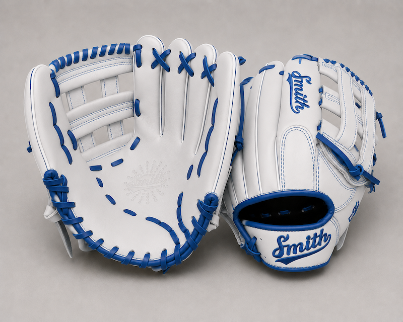 Smith FGHW-White n Blue Baseball and Softball Glove