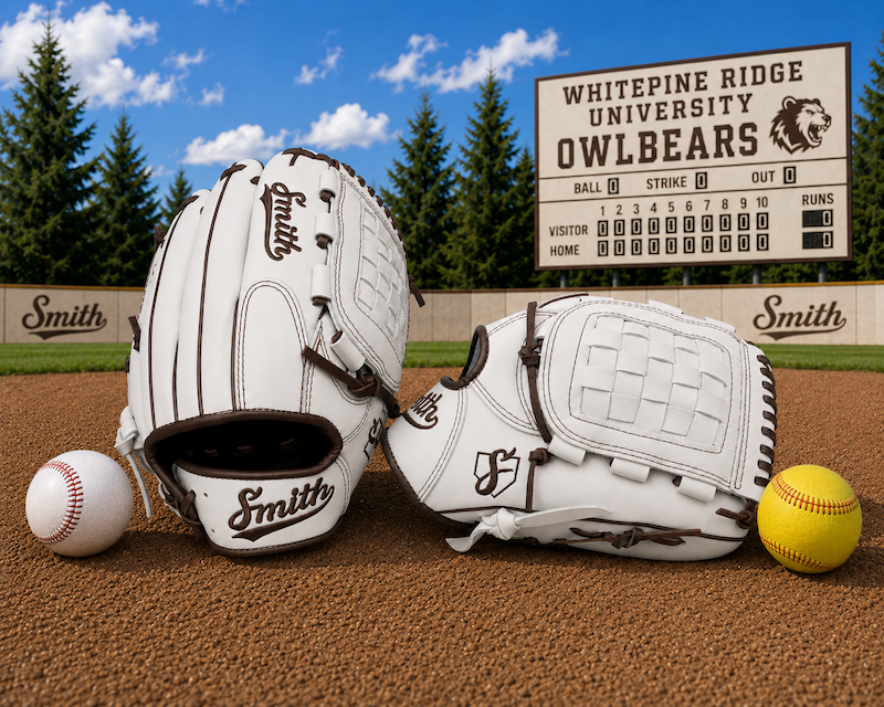 Smith FGBW-White n Brown Baseball and Softball Glove