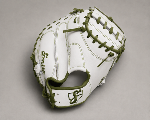 Smith BCM-White n Green (Baseball Catchers Mitt)