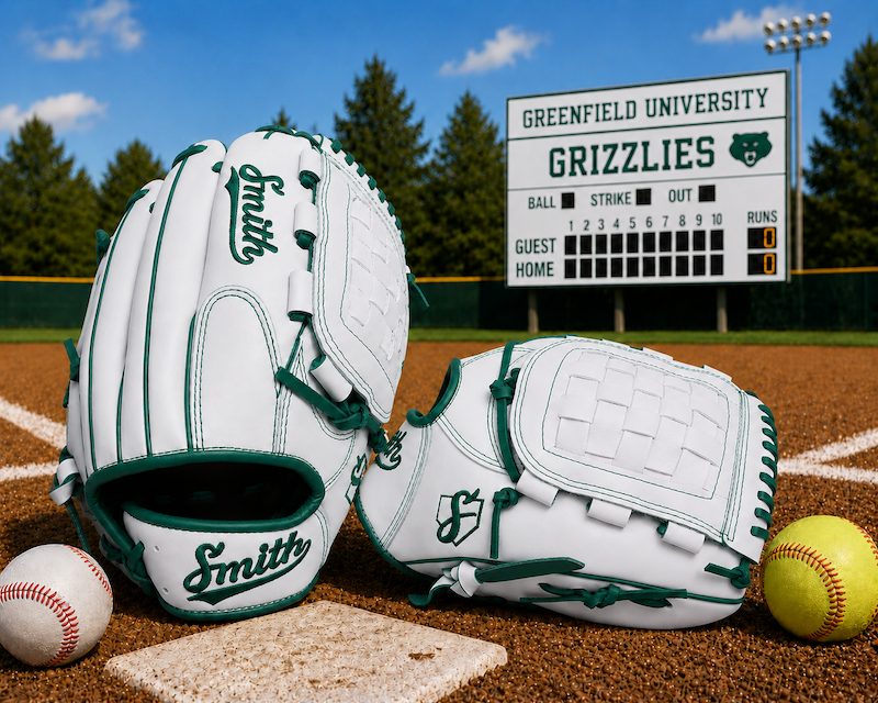Smith FGBW-White n Green Baseball and Softball Glove