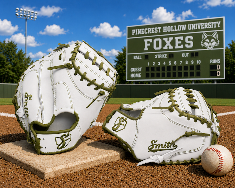 Smith BCM-White n Green (Baseball Catchers Mitt)