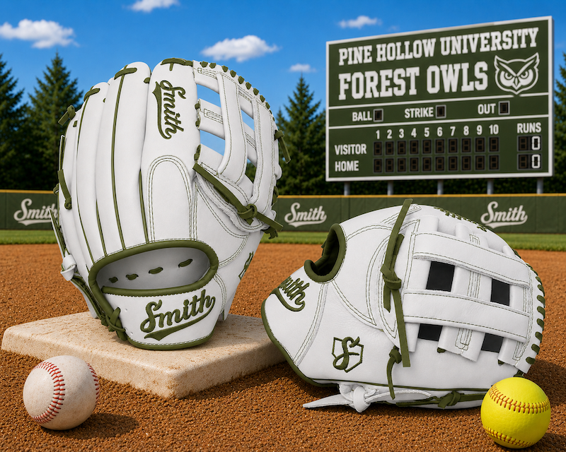 Smith FGHW-White n Green Baseball and Softball Glove