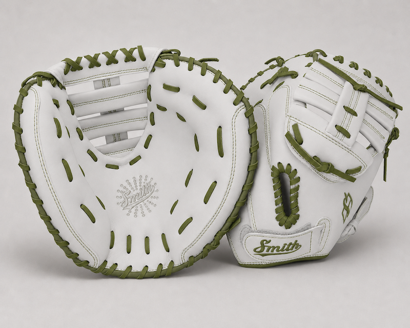 Smith SBCM-White n Green (Softball Catchers Glove)