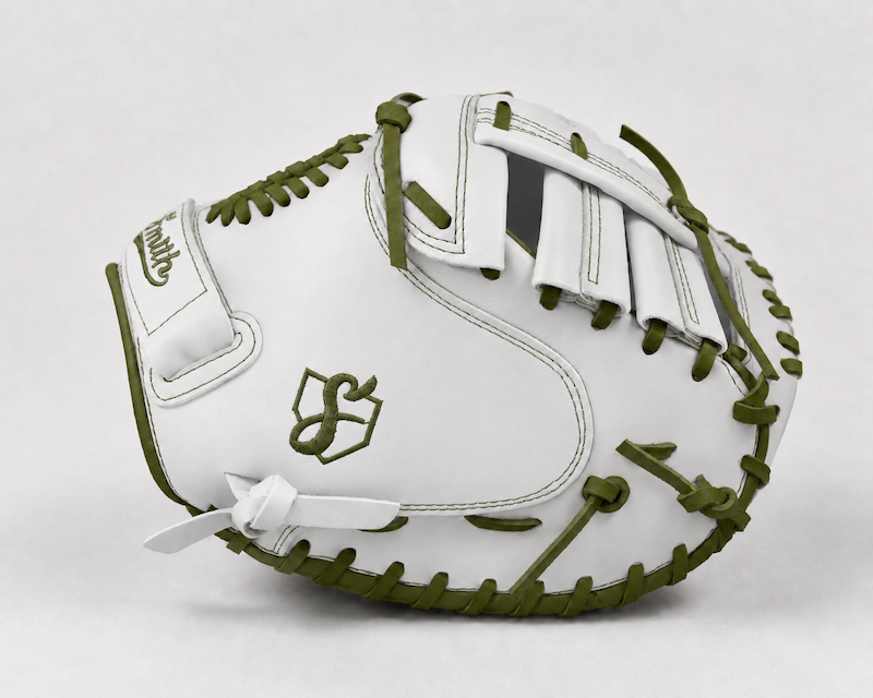 Smith SBCM-White n Green (Softball Catchers Glove)