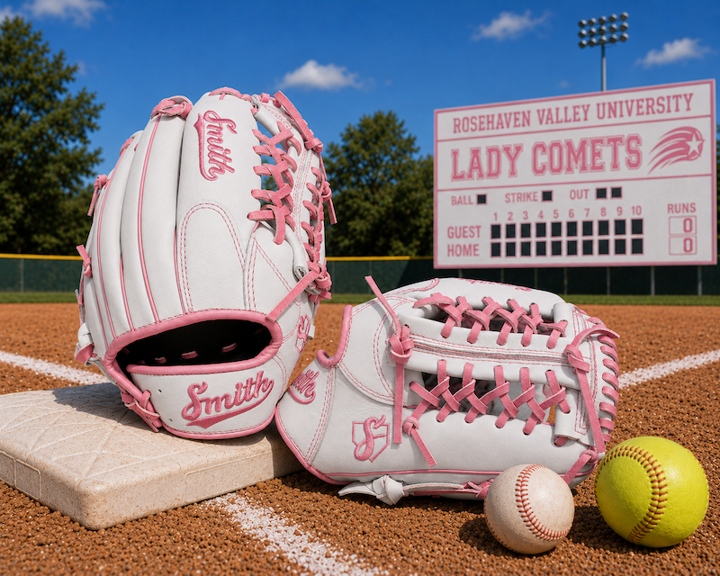 Smith FGNW-White n Pink Baseball and Softball Glove