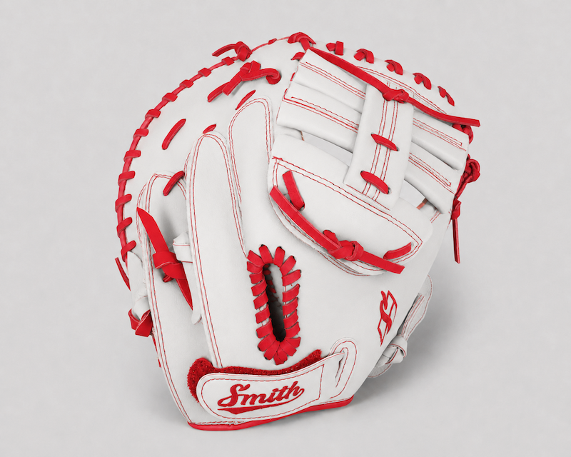 Smith SBCM-White n Red (Softball Catchers Glove)