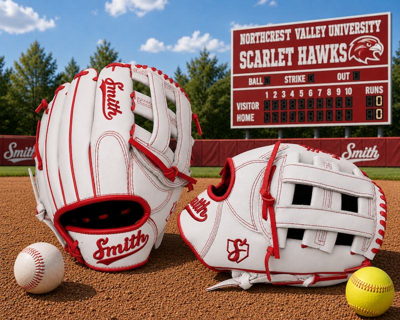 Smith FGHW-White n Red Baseball and Softball Glove