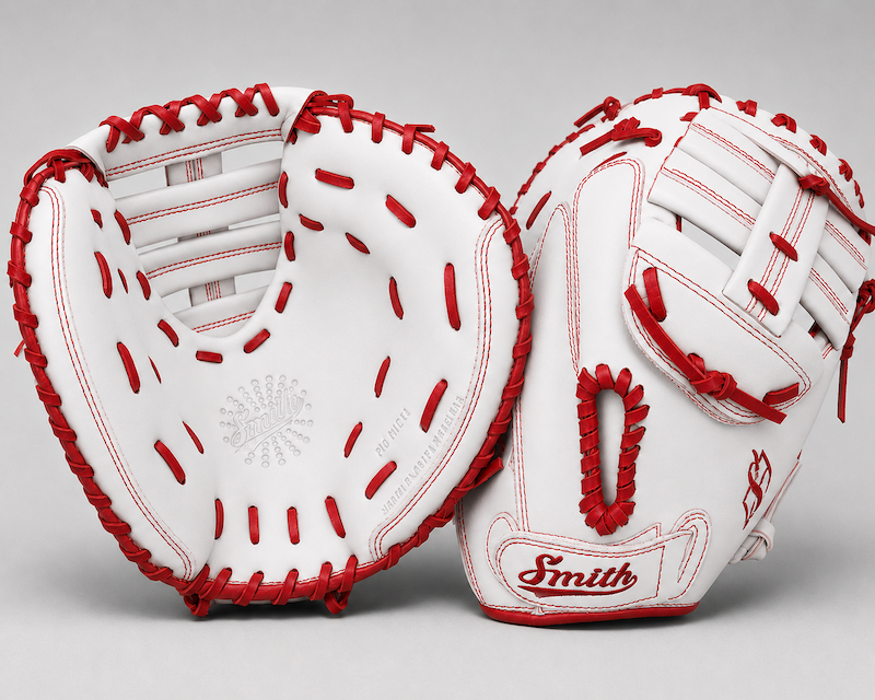 Smith SBCM-White Red (Softball Catchers Glove)
