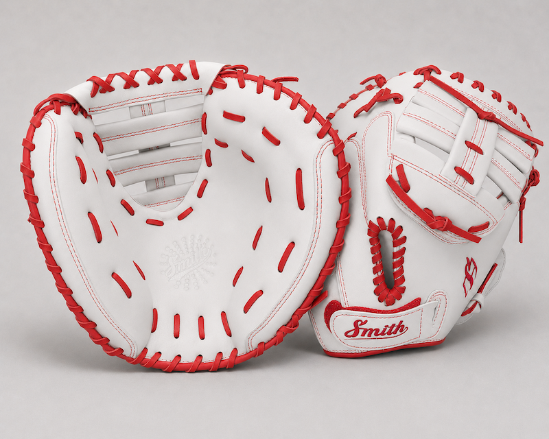 Smith SBCM-White n Red (Softball Catchers Glove)
