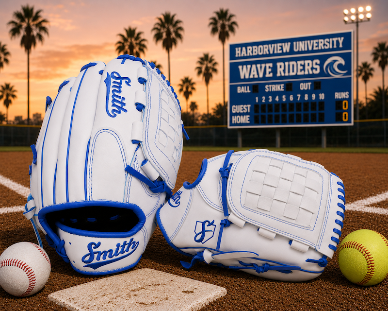 Smith FGBW-White n Blue Baseball and Softball Glove
