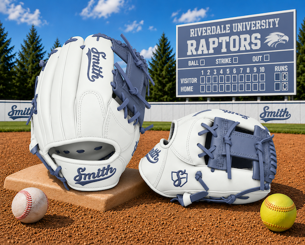 Smith FGIW-White n Navy Blue Web Baseball and Softball Glove