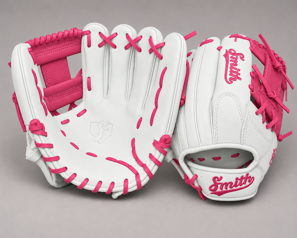 Smith FGIW-White n Pink Web Baseball and Softball Glove